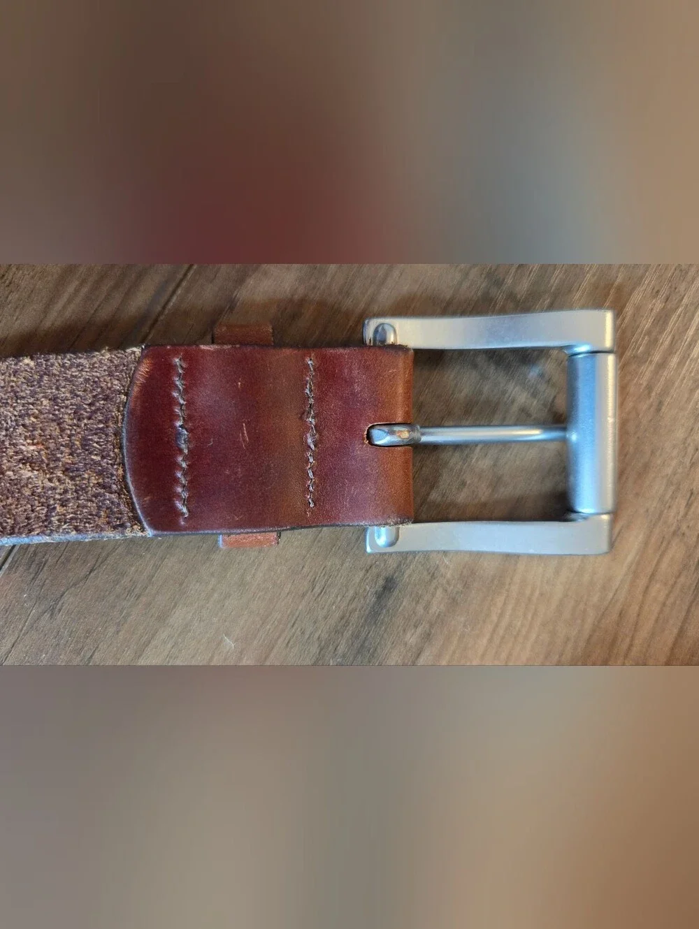 L.L. Bean Men's Brown Leather Belt - 46
